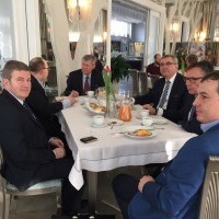Spotkanie biznesowe z udziałem przedstawicieli firm zainteresowanych inwestycjami w Austrii.